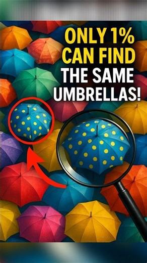 Can you find the two matching umbrellas?