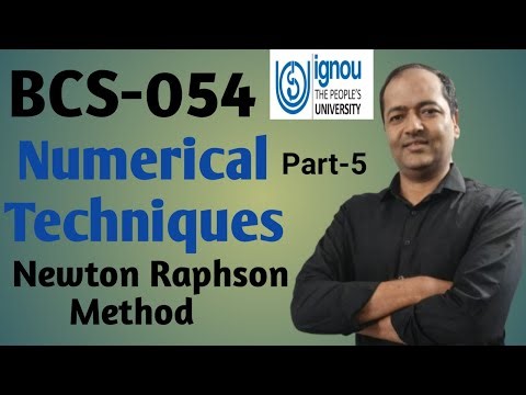 Newton Raphson Method BCS-054: Numerical Techniques #ignou #ignoubca #bcs054