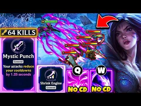 Infinite Missile Spam Kai'Sa: No Cooldowns = 64 KILLS | ARAM Mayhem