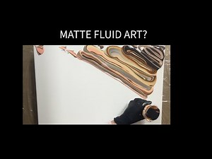 Matte Fluid Art? | Acrylic Pour with Matte Medium & Matte Paint — The Results Surprised Me!