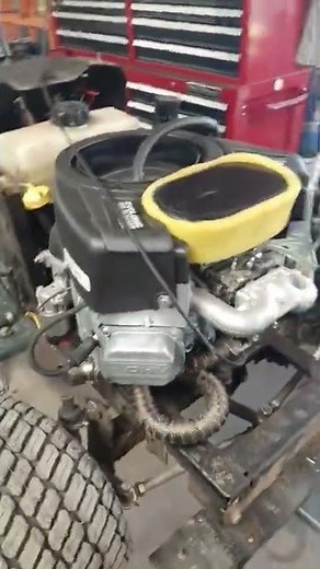 New Racing Mower Engine Fire up. V-Twin!