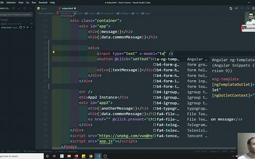 21.在Vue js中使用$Refs & ref属性访问DOM节点来引用Html元素_ Vue 3