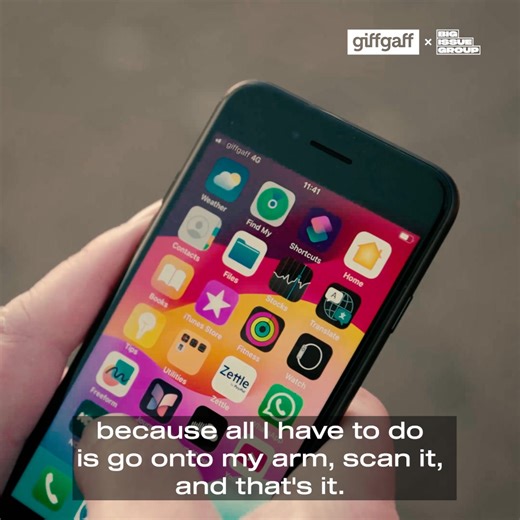 Meet James, who sells The Big Issue in Ilkeston. Watch how a refurbished giffgaff phone is changing more than just how he takes payments - it's helping him manage his diabetes, reconnect with old friends, and feel more independent. "It's like a lifeline," James tells us. For him and hundreds of other vendors across the UK, these phones open doors to healthcare, friendship, and new opportunities. Watch his story: #Ad #UpToGood | The Big Issue | Facebook