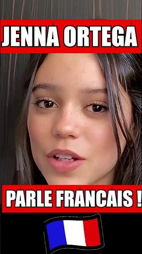 😱 JENNA ORTEGA SPEAKS FRENCH!! 😱 Part 1 #shorts