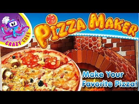 Pizza Maker Crazy Chef Game - Make & Deliver or Serve Great Pizzas with +100 Food Toppings for Kids