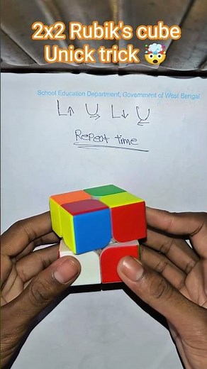 2x2 Rubik's cube unick trick 🤯 #rubikscube #puzzle #solve #tricks