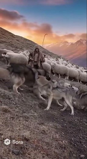 Caucasian Shepherd vs. Wolves#dog #dogs #animallife #animals #dogdog
