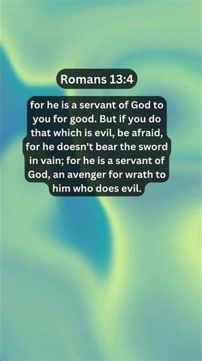 Jesus Saves | Romans 13:4 Daily Bible Verse