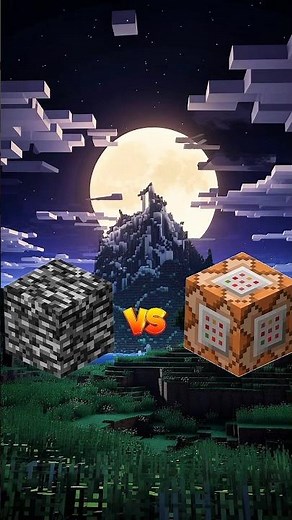 Bedrock VS Command Block🔥 #shorts #minecraft #comparison