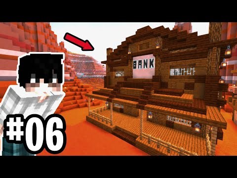 I Built A Western BANK In Minecraft Survival! (Episode 6)