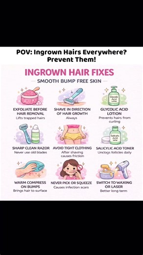 Get Rid Of Ingrown Hairs For Good! 🪒✨ (Prevention Tips)