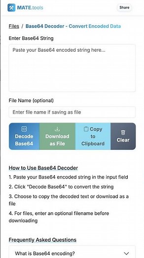 Base64 Decoder - Convert Encoded Data for FREE #Shorts