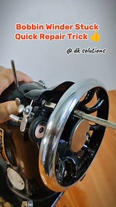 954K views · 15K reactions | Bobbin Winder Stuck ? Quick Repair Trick #tailor #sewingcommunity #sewingmachine #sewingmachinerepair | DK Solutions | Facebook