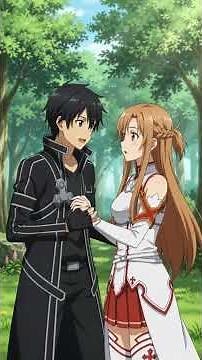 Kirito and Asuna The Black SwordsMan and The Lightning Flash Beautiful Moments love Together