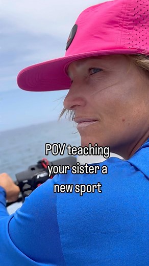 Foiling is for the #%*-ing girls 👊Once an athlete always an athlete @doctor.aprilm . But also- anyone can learn a new sport, and it’s not just for the boys. #surffoil #armstrongfoils # | Julia Mancuso