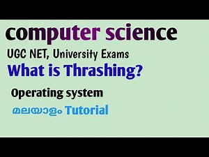 What is Thrashing ? |Operating System | Malayalam