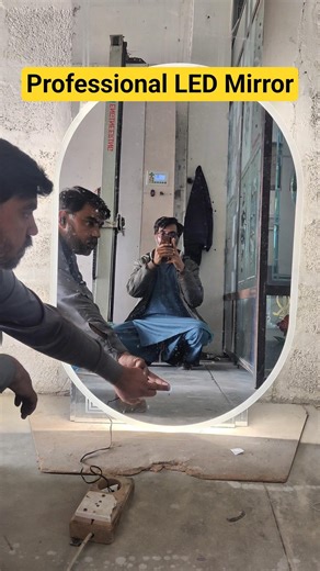 How to Build an LED Mirror Glass 💡✨ #glassart #mirror #viralshorts