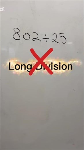 Dividing by 25 — The Easy Mental Math Trick #MentalMath #MathTrick #QuickMath #MathShorts