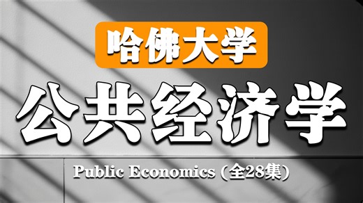 哈佛大学【中英⚡公共经济学|Econ2450A 2012, Public Economics】