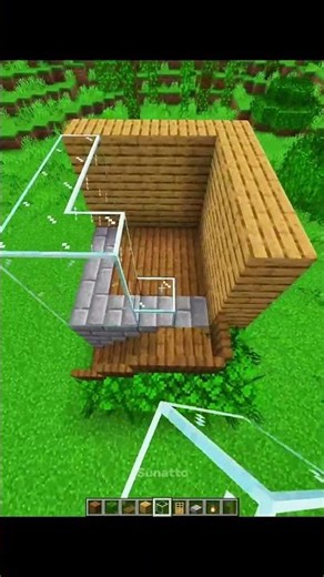 Minecraft Small Starter House 💀 (NO BATIDO) #minecraft #shorts