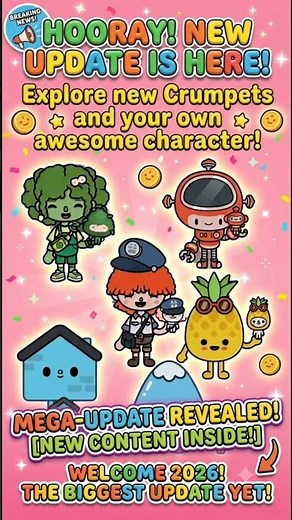 How to Get ALL New Crumpets in Toca Boca woth their own character! 🤫 New Update 2026 #tocaboca