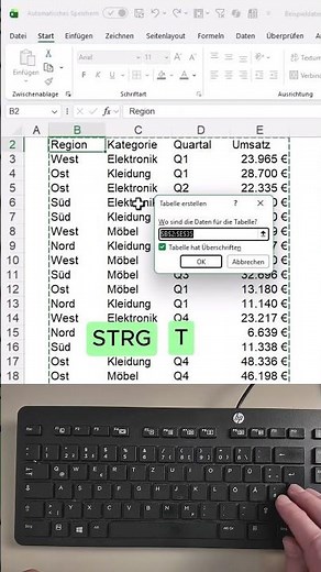 Intelligente Tabellen