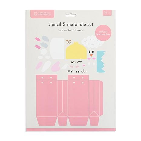 Crafter's Companion Easter Treat Box Stencil and Die Kit | HSN