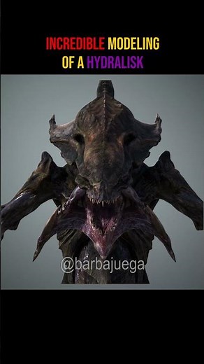 Starcraft - Incredible modeling of a Hydralisk