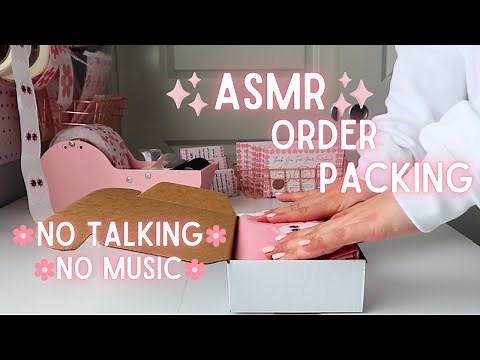 ✨ASMR ✨Small Business Order Packing | Let's pack orders ASMR edition, packaging orders ASMR
