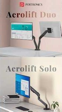 One Simple Upgrade for a Cleaner Desk | Portronics Aerolift Solo & Duo
