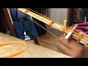 割り箸鉄砲 セミオート五連射 セッティング方法 連射スロー
