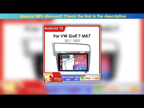 First Look Car Radio Android 15 For Volkswagen VW Golf 7 MK7 GTI 2011 - 2021 Navigation GPS Stereo•