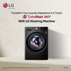 Spend more time doing the things you love with #LGWashingMachine at home. Its #TurboWash360 uses 4 directions of 3D multi-nozzles to thoroughly clean your clothes, in just 39 minutes*. *T&C Apply Know more on https://bit.ly/3eqCmtG Register now on https://bit.ly/3dZOzp6 for exclusive benefits #WashingMachine #NewLaunch #AIDirectDrive #LGThinQ #BiggerCapacity #GoEasyGoIntelligent #LGHomeAppliances #CleanClothes #FastCleaning #Laundry | LG Global