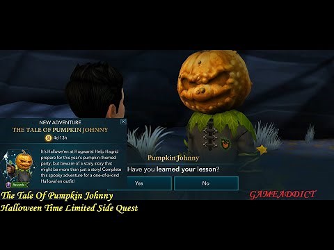 HARRY POTTER HOGWARTS MYSTERY– The Tale Of Pumpkin Johnny, Halloween Special Time Limited Side Quest