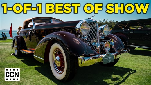 At the 2025 Pebble Beach Concours d'Elegance, we spotted a car that's a significant part of Chrysler and Pebble Beach history. This one-off 1932 CH Imperial Speedster, one of the vehicles in the Chrysler Centennial display, was made for a member of the Chrysler family. It features sporty custom bodywork and several experimental components, such as a high-compression head for the 384.8ci straight-8 engine and an automatic stall restart feature. Sam and Emily Mann purchased this bespoke beauty in