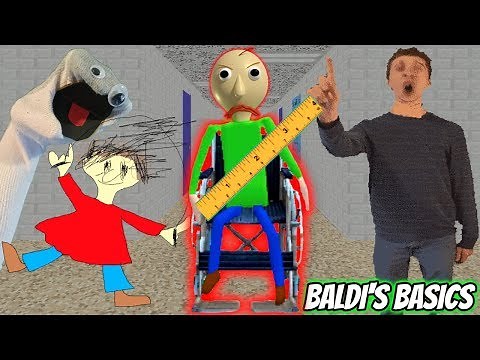 BALDI'S IN A WHEELCHAIR AND MORE EVIL THAN EVER! | Baldi's Basics Mod
