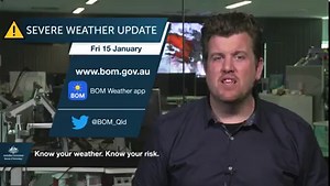 Severe Weather Update: heavy rain in tropical north Queensland and storms in southeast Queensland. Video current at 2:00 pm AEST Friday 15 January 2021. Know your weather. Know your risk. For the latest forecasts and warnings, visit http://ow.ly/L3xS50D98nZ or the BOM Weather app, and follow the advice from emergency services Queensland Fire and Emergency Services - QFES | Bureau of Meteorology
