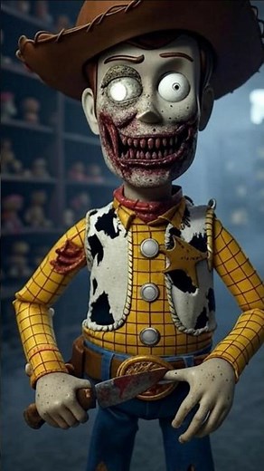 Toy Story, Woody, Jessie & Buzz Horror Version 😱 | Toy Story Cartoon Video |👻