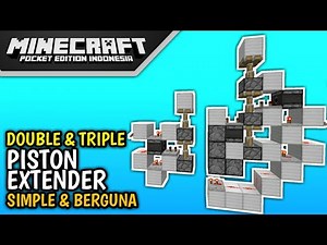 Double & Triple Piston Extender di Minecraft PE! (Sangat Simple Tapi Banyak Gunanya!)