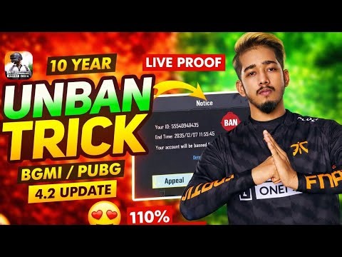How to Unban BGMI Account | 10 Year Unban BGMI ID | Bgmi ID Unban kaise karen | 100% Working Trick🔥