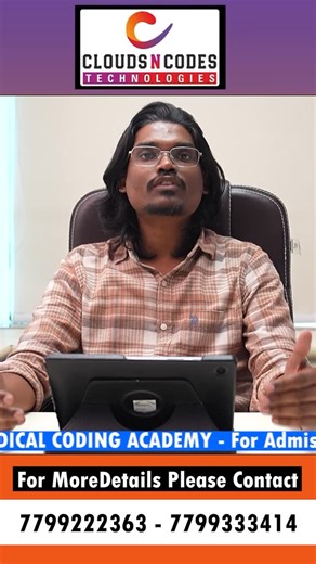 CLOUDSNCODES MEDICAL CODING ACADEMY on Instagram: "Why Choose Cloudsncodes Medical Coding Academy? ✨ 🚀 Because we don’t just train you — we transform you into a job-ready professional! 📚 What We Teach Here? ✅ ICD-10-CM ✅ CPT & HCPCS ✅ HCC Projects Basics ✅ CPC Exam Preparation with 20+ Mock Tests ✅ Real-Time Case Studies & Practical Training 🌟 100% Placement Support | PAN India Opportunities | Certified & Non-Certified Training Programs 👉 Join Cloudsncodes – The M