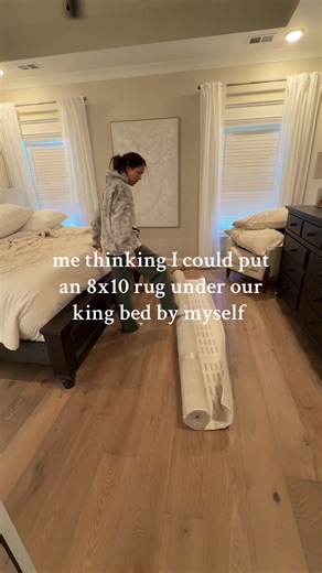 Struggling to Install a Rug Under a King Bed