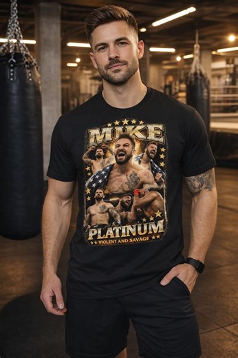 Vintage Mike Perry Platinum MMA Graphic Tee, 90s Fight Shirt - Etsy