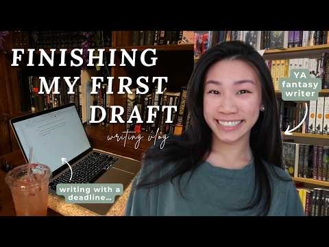 I FINISHED MY FIRST DRAFT (finally!) ✍🏻⭐️ racing against my deadline, writing my ya fantasy & more
