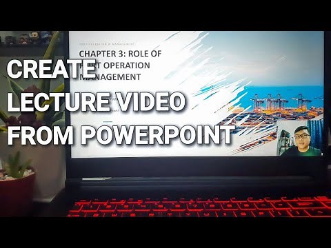 Create a LECTURE VIDEO using POWERPOINT | Tutorial