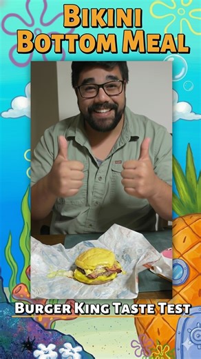 🍔 Oh, JELLYFISH! We finally DIVE into the NEW Burger King Bikini Bottom Meal! Is the hype real? Burger King just launched a limited-time SpongeBob SquarePants menu tied to the new movie, and we had to try every item! This is my honest review of the entire Bikini Bottom Bundle! In This Video: SpongeBob’s Krabby Whopper: Does the square, yellow bun actually change the classic Whopper taste? Is this the real-life Krabby Patty we’ve waited for? Mr. Krabs’ Cheesy Bacon Tots: Are these coin-shaped, c