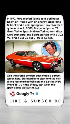 In 1972, Ford moved Torino to a perimeter body-on-frame with an energy-absorbing S-front.