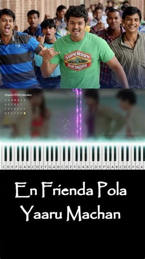 En Frienda Pola Yaaru Machan Keyboard Cover | Piano Notes | Nanban | Vijay | Fernandez 3