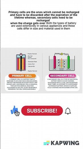 What's the difference between primary and secondary cells