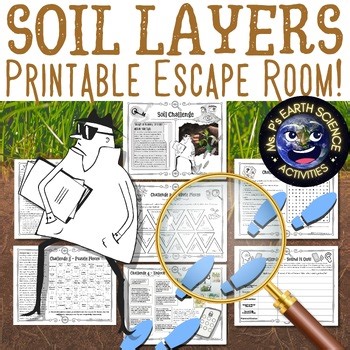 Soil Horizons Escape Room- A No-Prep Partners Activity for Soil Layers